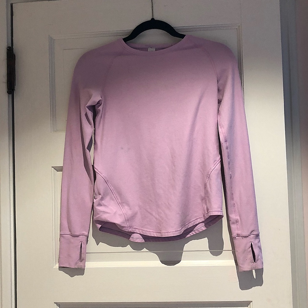 Ivivva Gratitude with Attitude long sleeve T pink